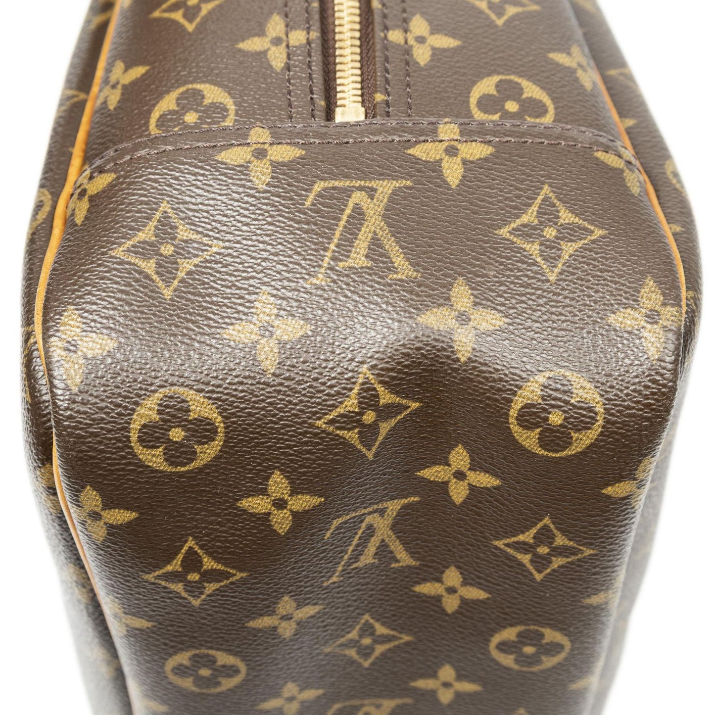 Louis Vuitton Deauville Brown Monogram Canvas Handbag — view 8