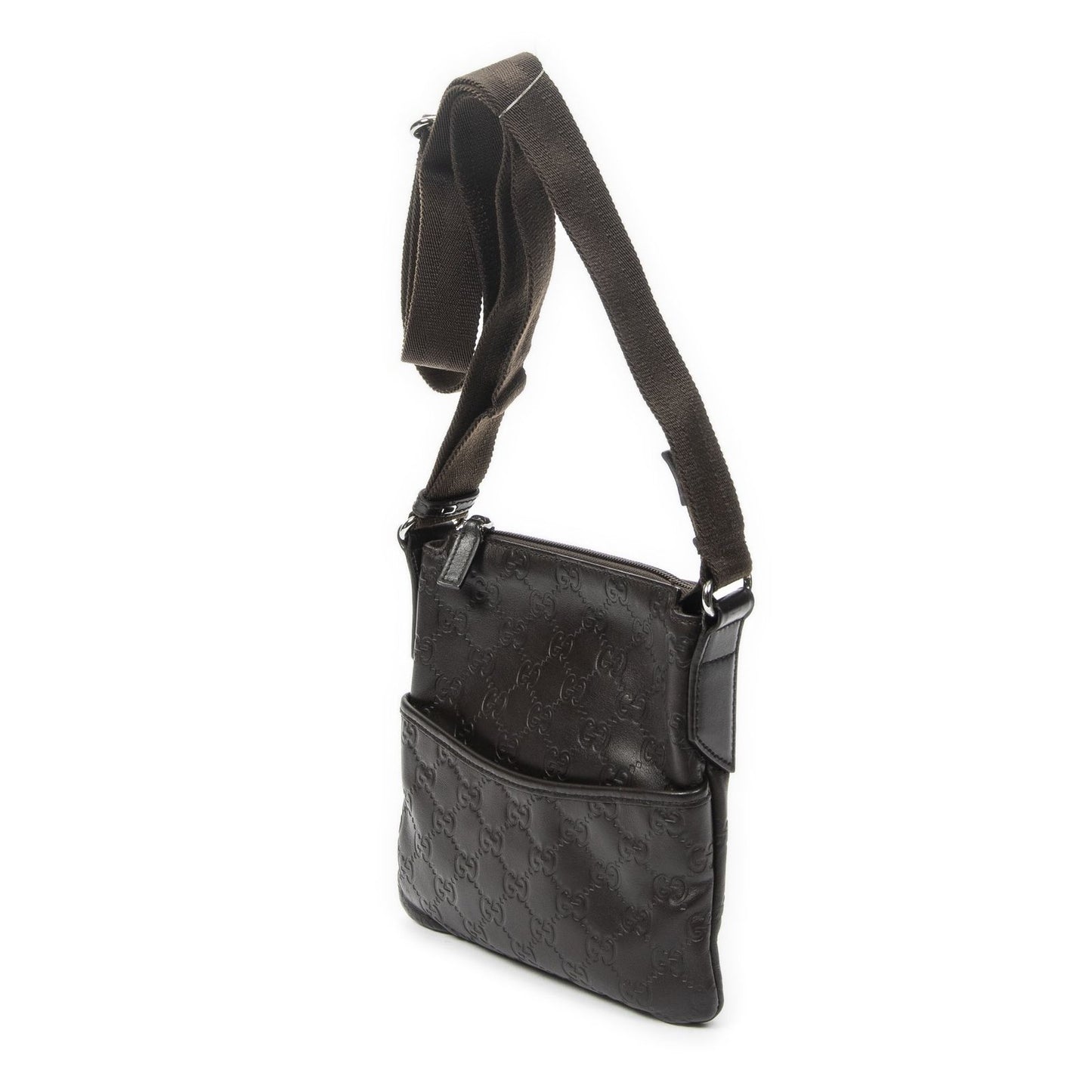 Gucci Zip Messenger Brown Guccissima — view 2