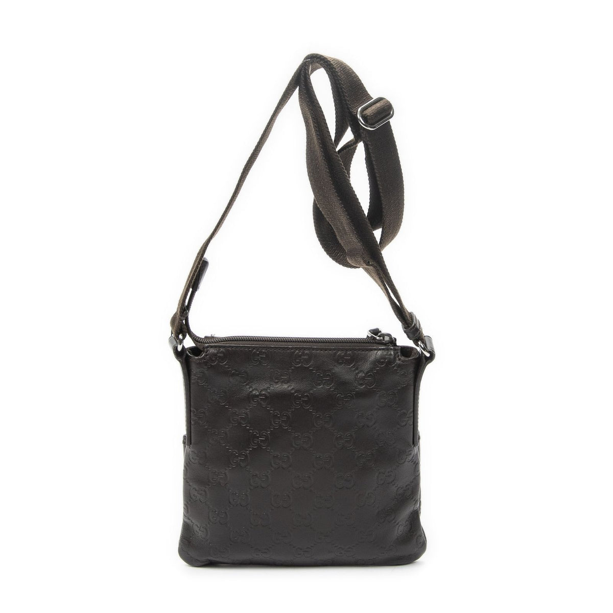 Gucci Zip Messenger Brown Guccissima — view 5