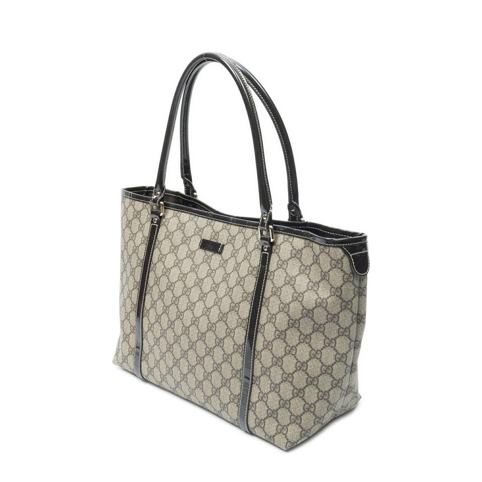 Gucci Medium Joy Tote Beige Brown Supreme Canvas — view 2