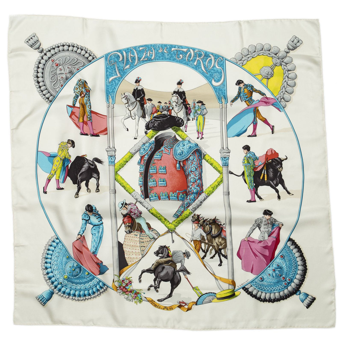 Hermes Scarf White — view 2