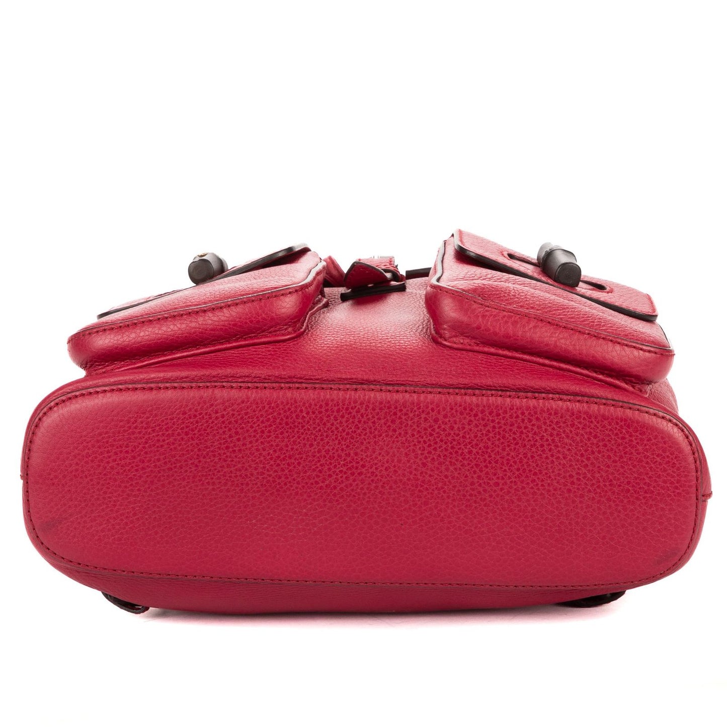 Gucci Large Bamboo Backpack Pink Spike Calfskin Leather — view 6