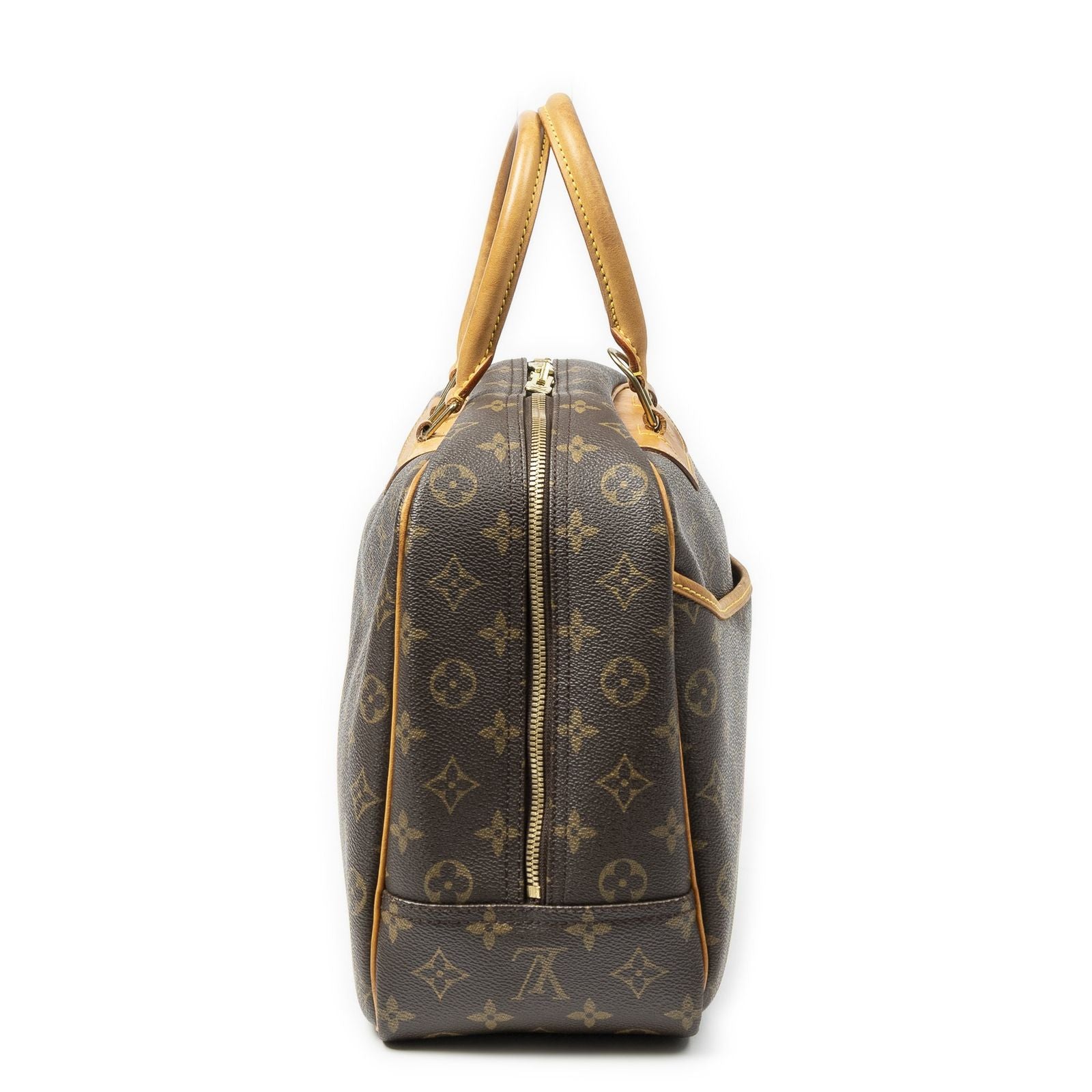 Louis Vuitton Deauville Brown Monogram Canvas Handbag — view 4