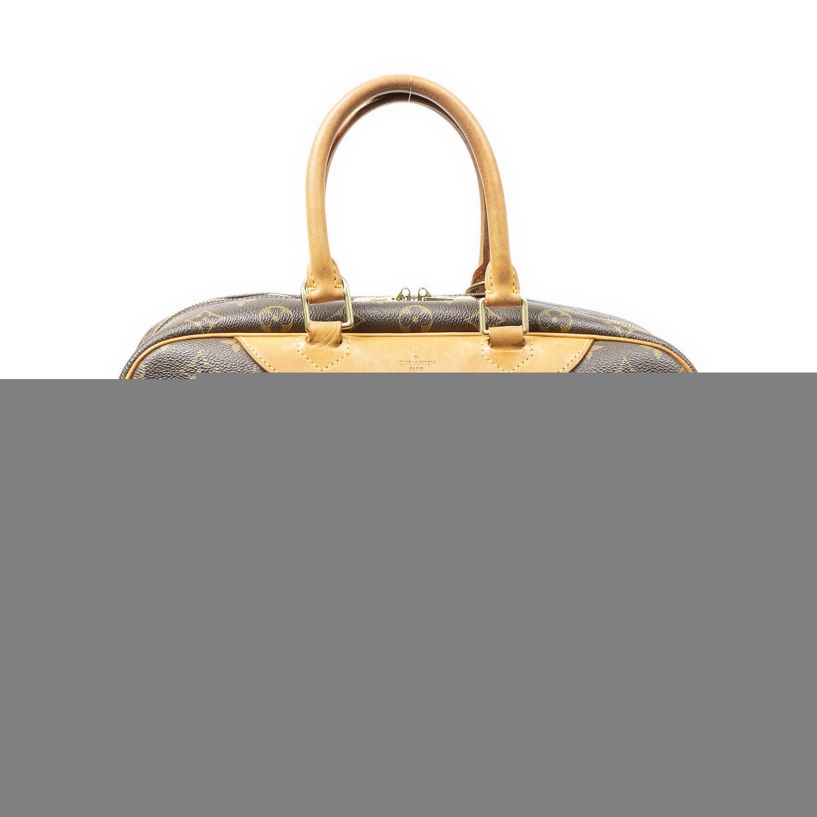 Louis Vuitton Deauville Brown Monogram Canvas Handbag