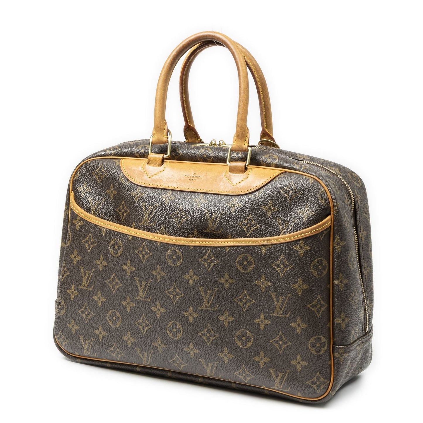 Louis Vuitton Deauville Brown Monogram Canvas Handbag — view 2