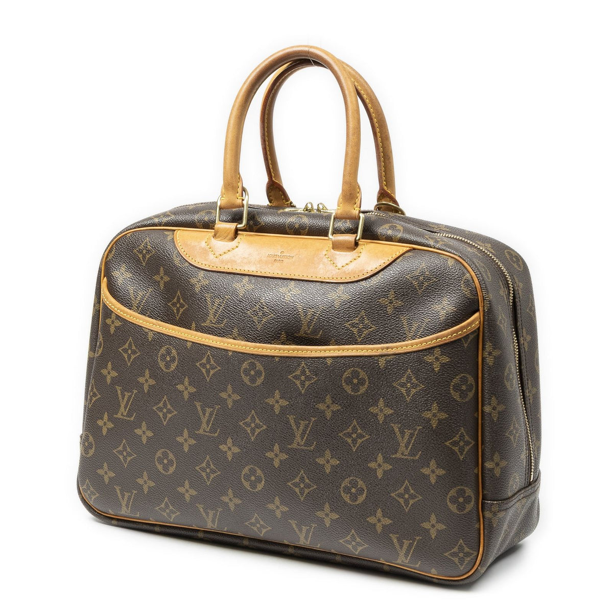 Louis Vuitton Deauville Brown Monogram Canvas Handbag — view 2