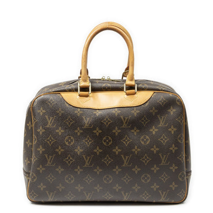 Louis Vuitton Deauville Brown Monogram Canvas Handbag — view 5