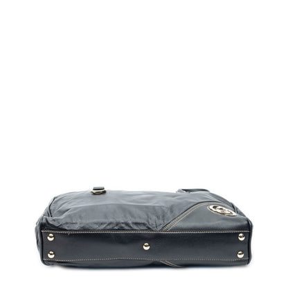 Gucci Brit Satchel Black Smooth Leather — view 6