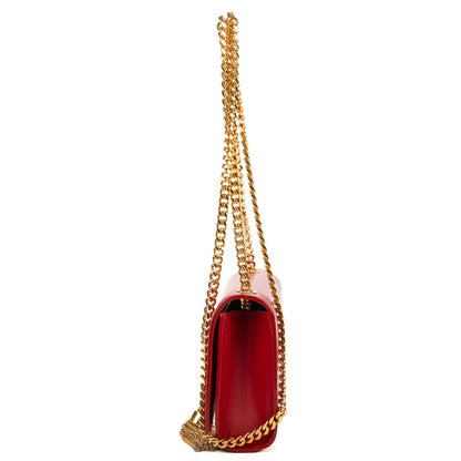 Saint Laurent Mini Tassel Kate Red Smooth Calfskin Shoulder Bag — view 3