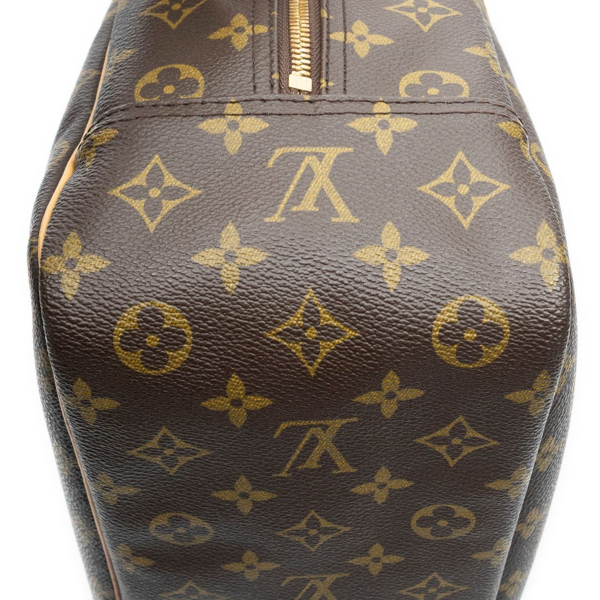 Louis Vuitton Deauville Brown Monogram Canvas Handbag — view 8