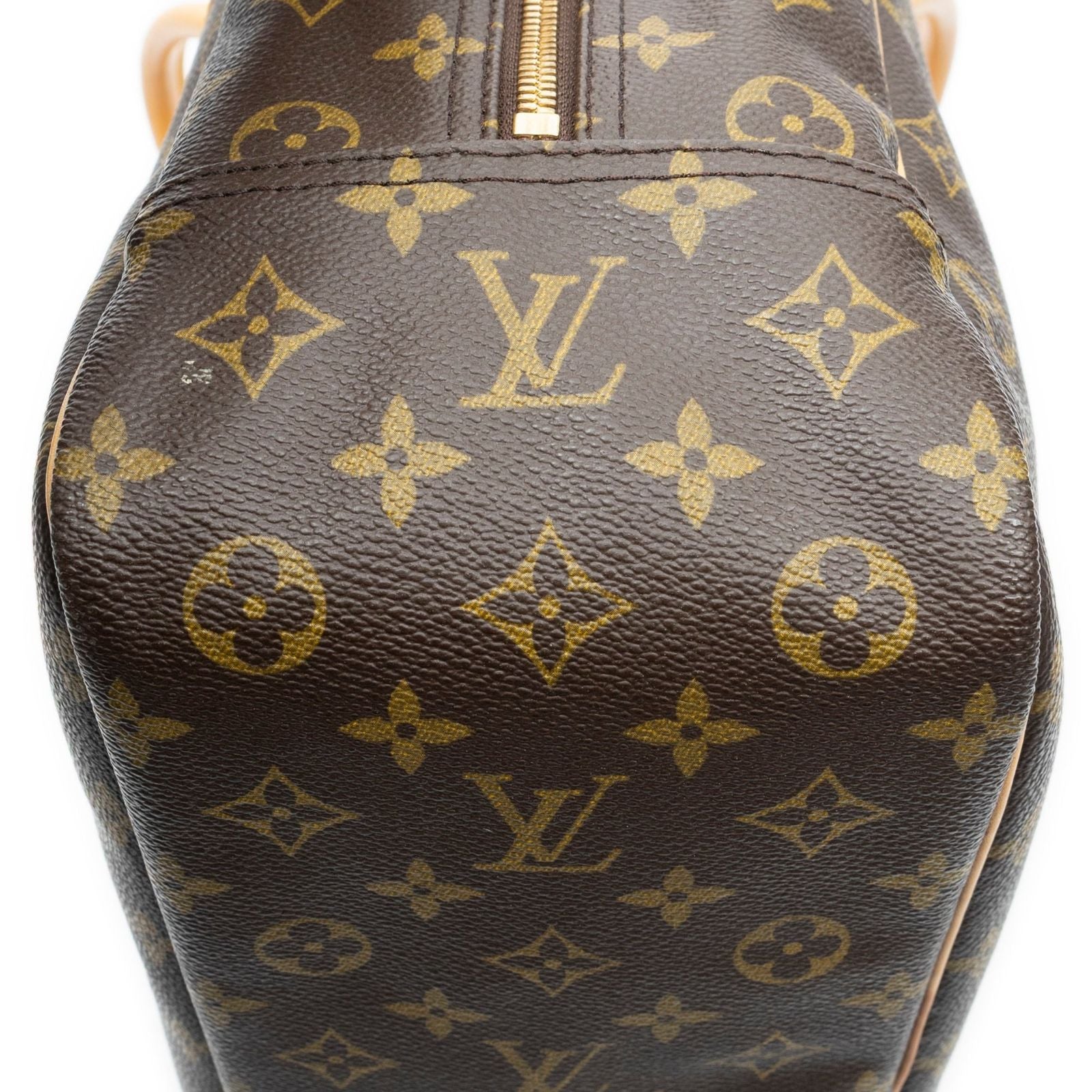 Louis Vuitton Deauville Brown Monogram Canvas Handbag — view 7