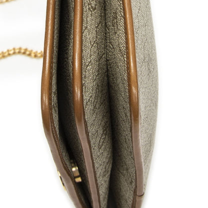 Dior Vintage Chain Flap Bag Beige Tan Honeycomb Canvas — view 8