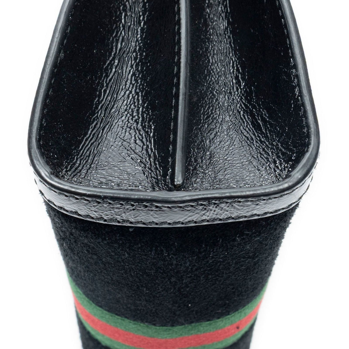 Gucci Small Web GG Ophidia Black Suede Leather Shoulder Bag — view 8