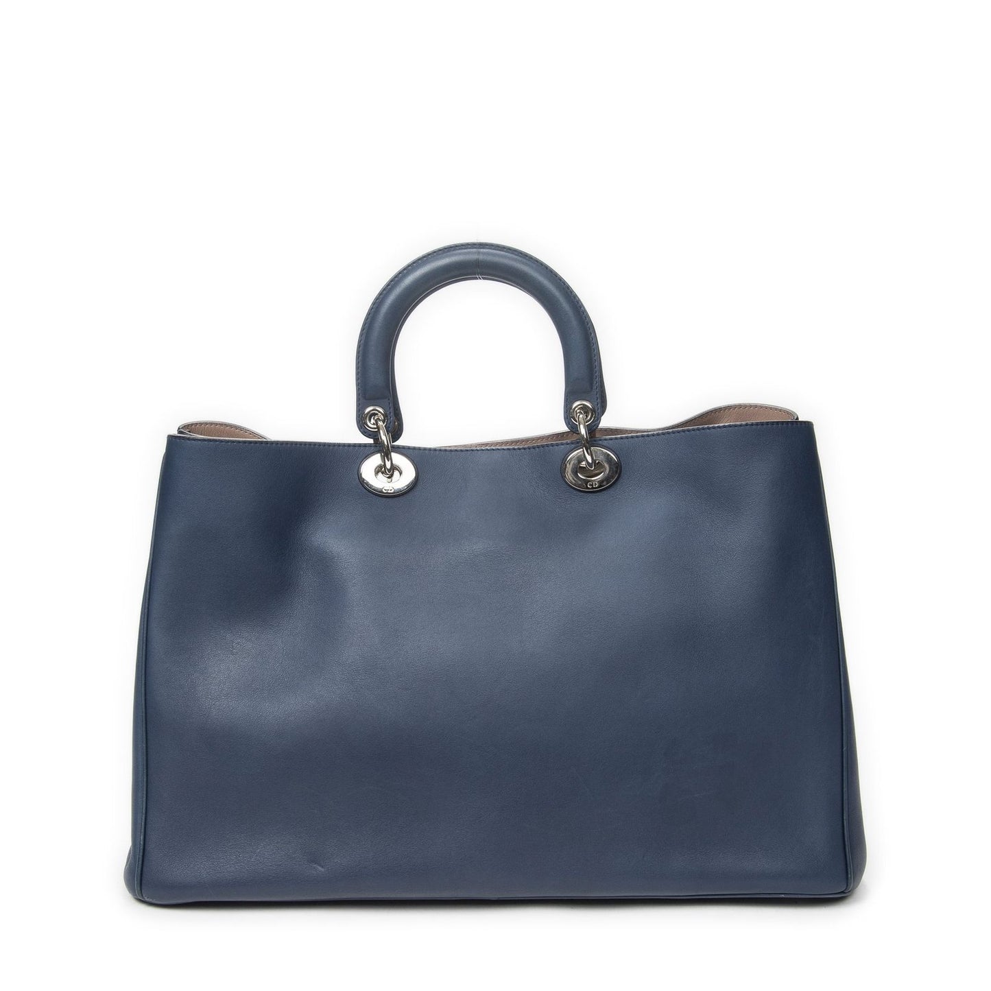 Dior Large Diorissimo Tote Blue Calfskin Leather — view 5