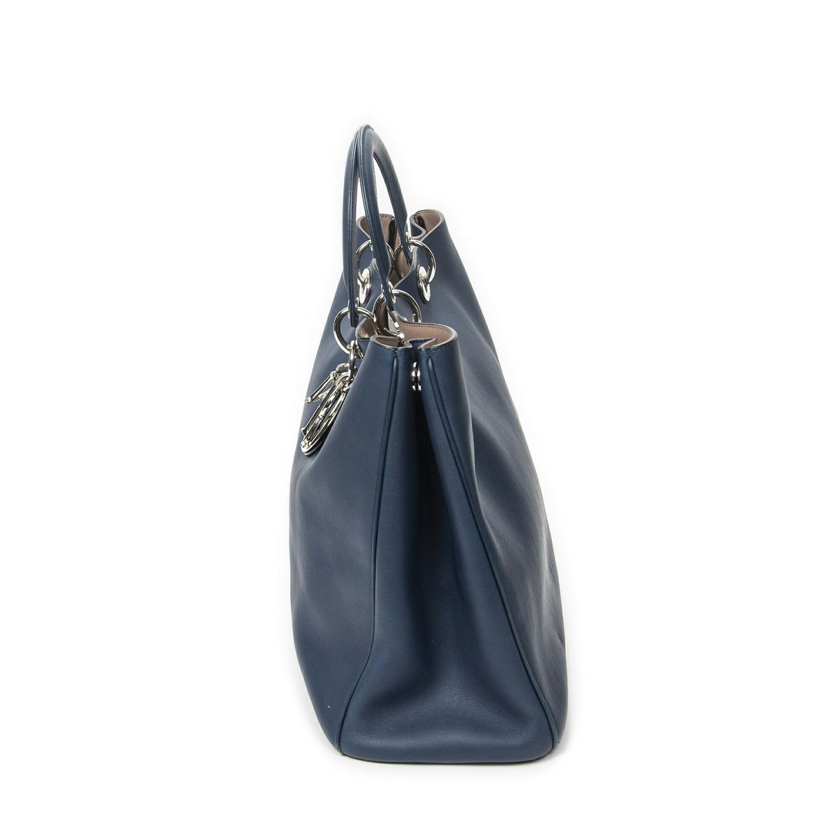 Dior Large Diorissimo Tote Blue Calfskin Leather — view 3