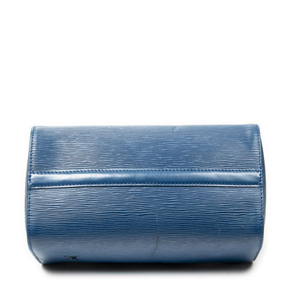 Louis Vuitton Speedy Blue Epi Handbag — view 6