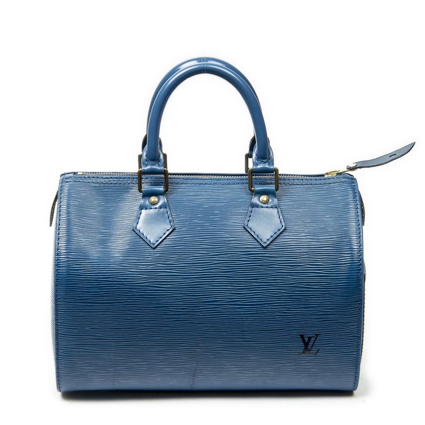 Louis Vuitton Speedy Blue Epi Handbag