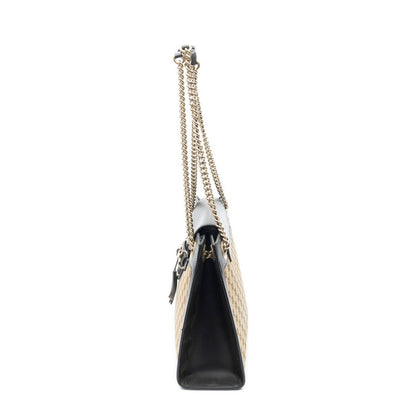 Gucci Large Emily Chain Brown Beige GG Canvas Shoulder Bag — view 3