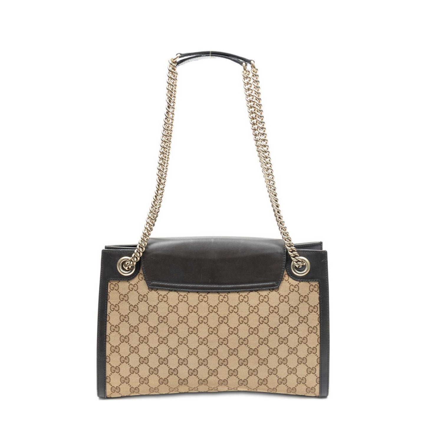 Gucci Large Emily Chain Brown Beige GG Canvas Shoulder Bag — view 5