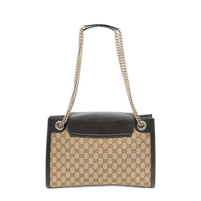 Gucci Large Emily Chain Brown Beige GG Canvas Shoulder Bag — view 5