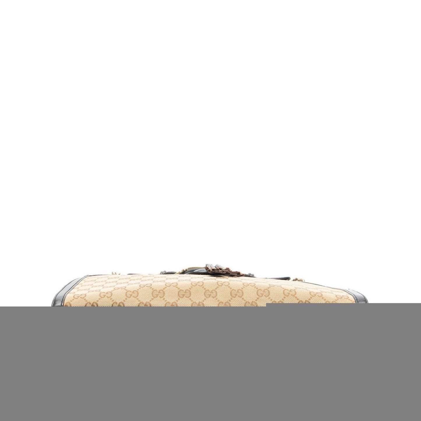 Gucci Large Emily Chain Brown Beige GG Canvas Shoulder Bag — view 6