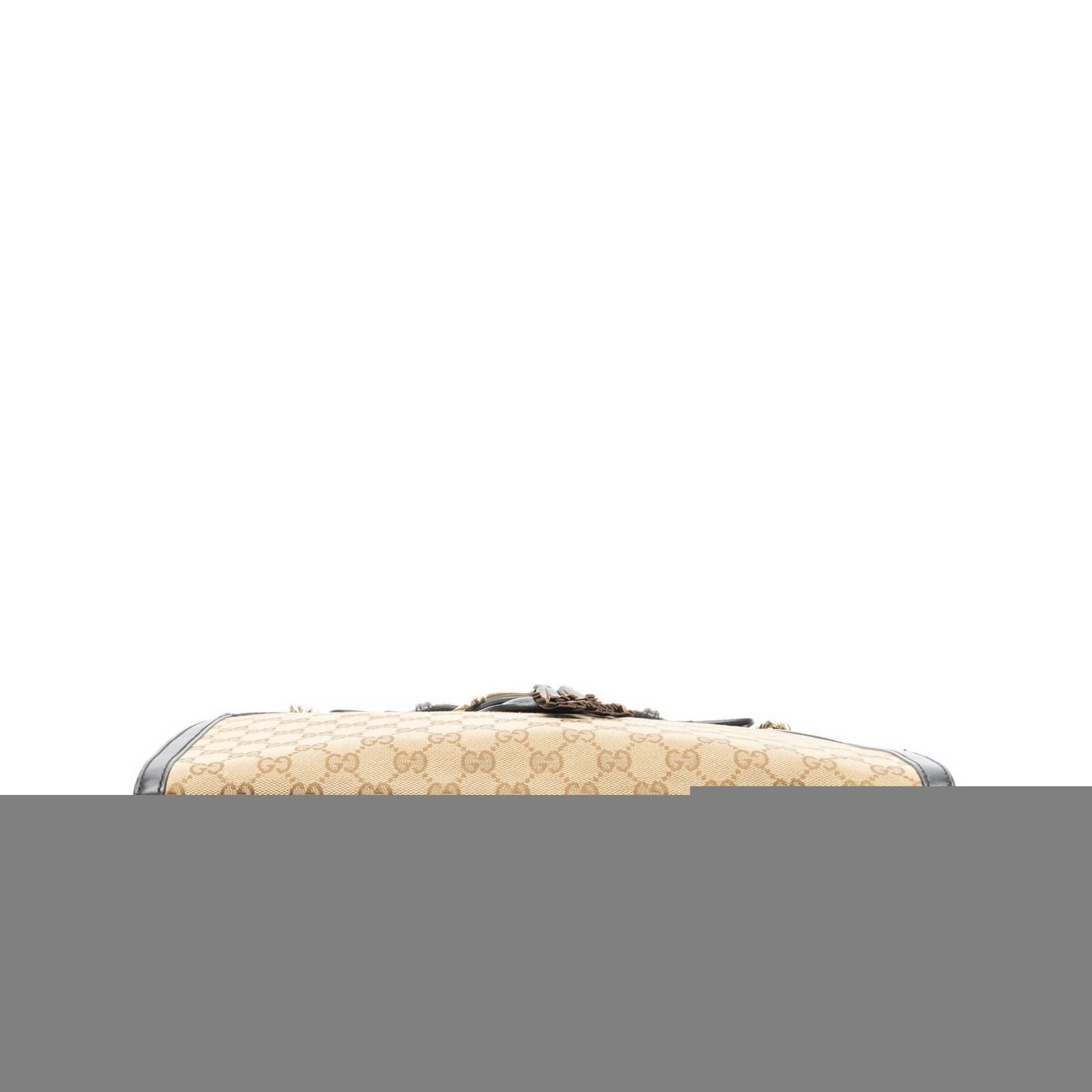 Gucci Large Emily Chain Brown Beige GG Canvas Shoulder Bag — view 6