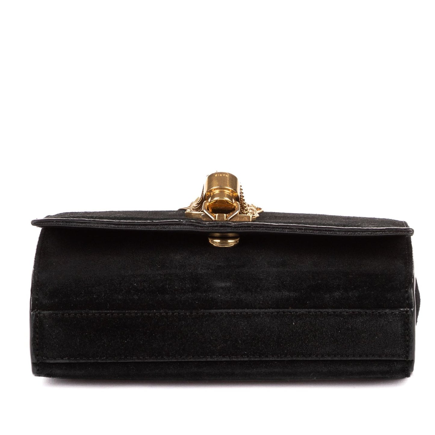 Saint Laurent Kate Tassel Black Suede Leather Shoulder Bag — view 6