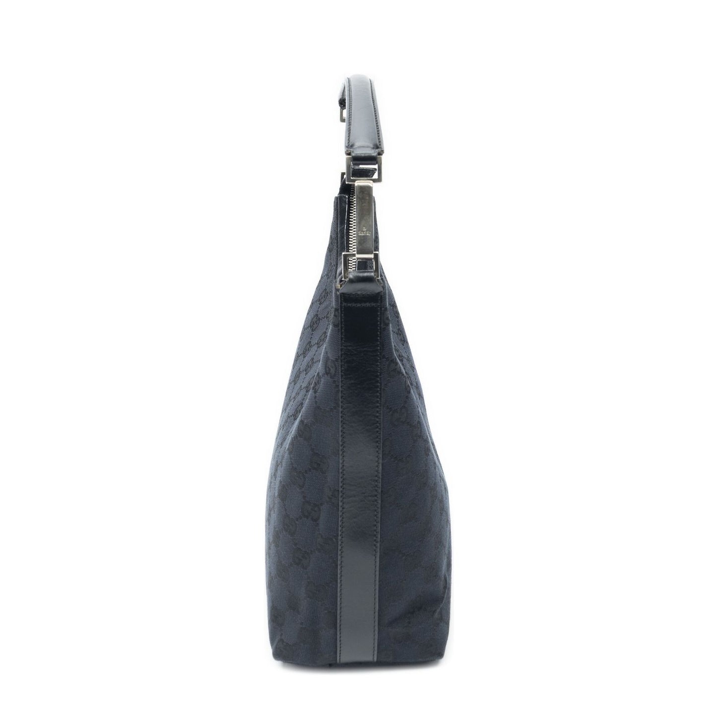 Gucci Vintage Mini Zip Hobo Black GG Canvas — view 4