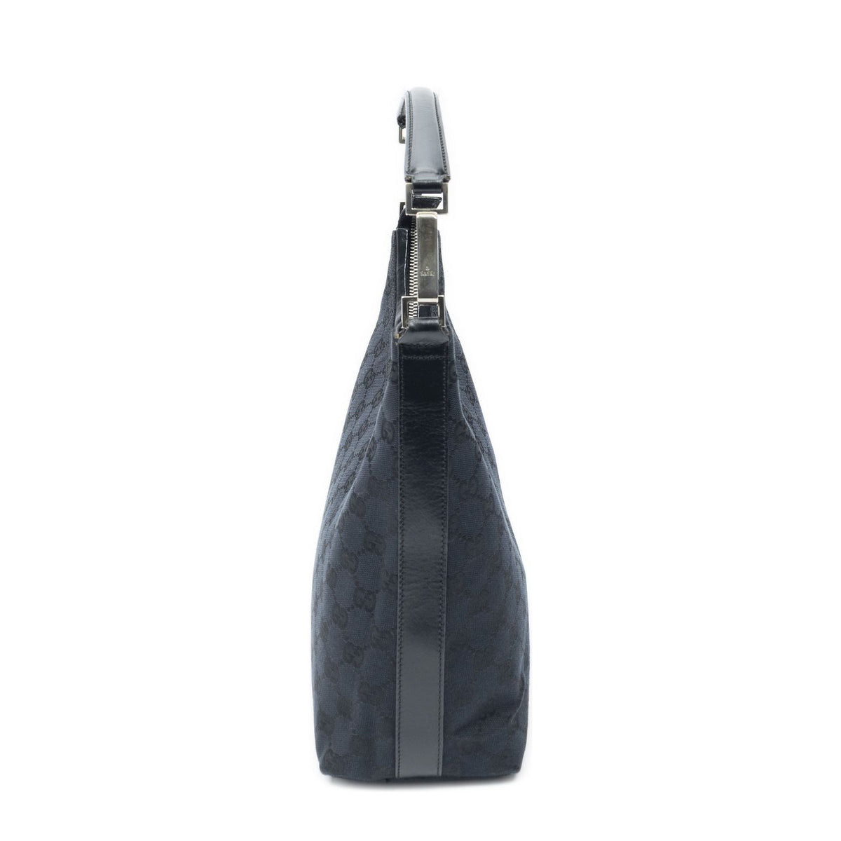 Gucci Vintage Mini Zip Hobo Black GG Canvas — view 4