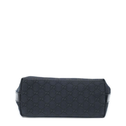 Gucci Vintage Mini Zip Hobo Black GG Canvas — view 6