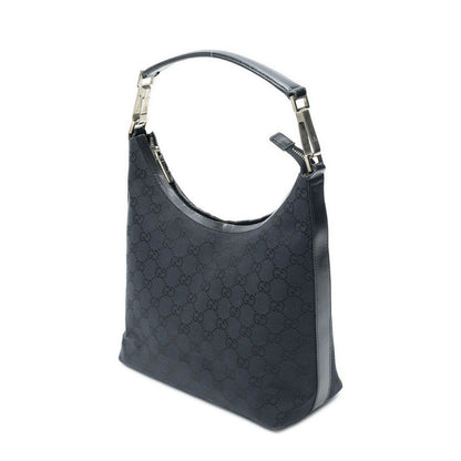 Gucci Vintage Mini Zip Hobo Black GG Canvas — view 2