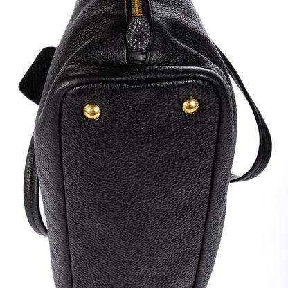 Prada 2-Way Tote Black Vitello Daino — view 8