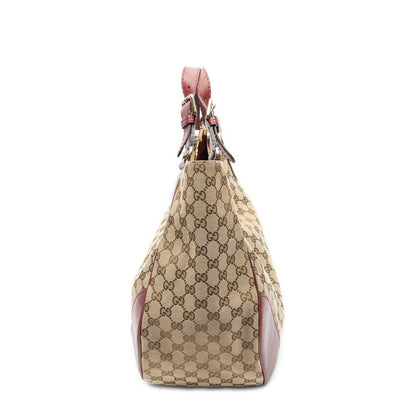 Gucci Charlotte Tote Red Beige GG Canvas — view 4