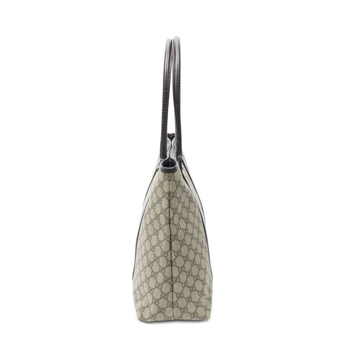 Gucci Large Open Tote Beige Brown GG Canvas — view 4