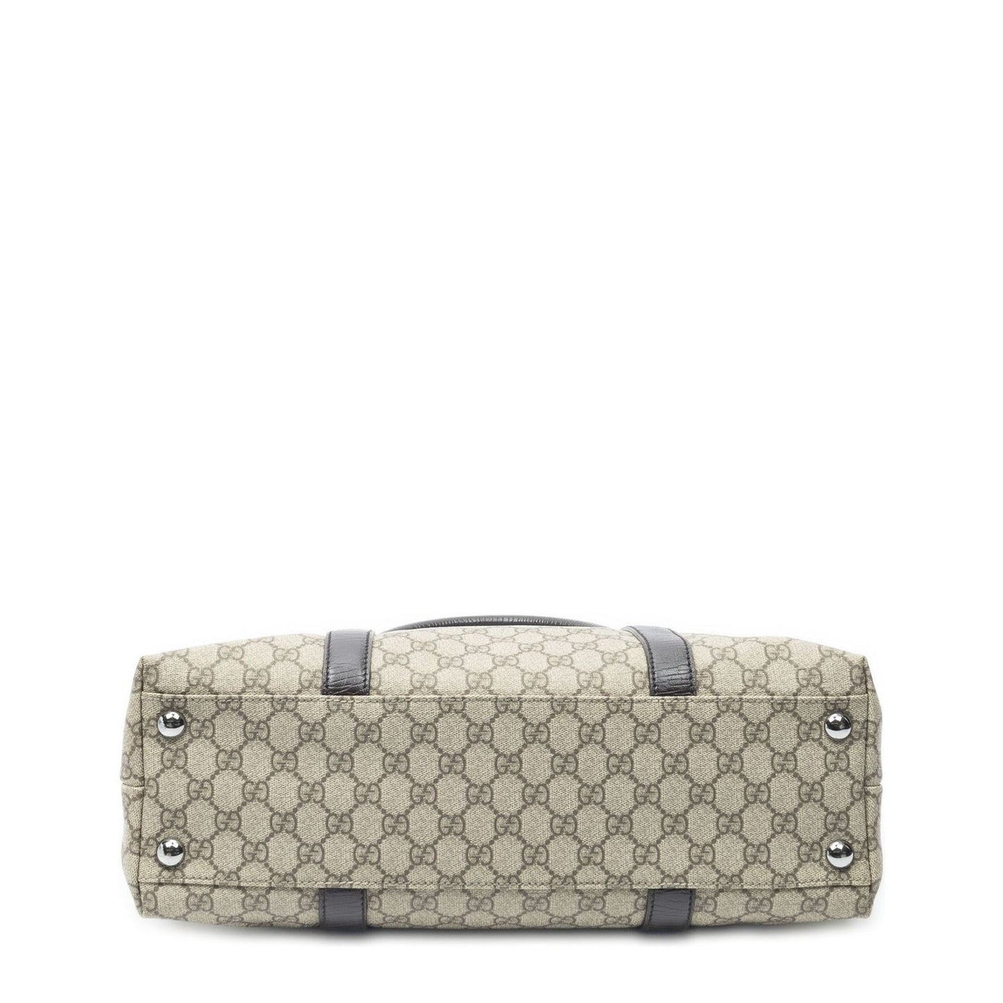 Gucci Large Open Tote Beige Brown GG Canvas — view 6