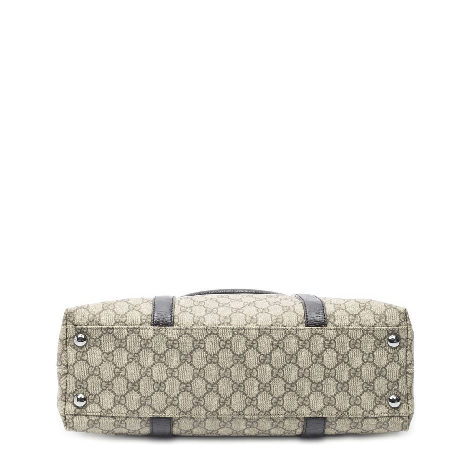 Gucci Large Open Tote Beige Brown GG Canvas — view 6