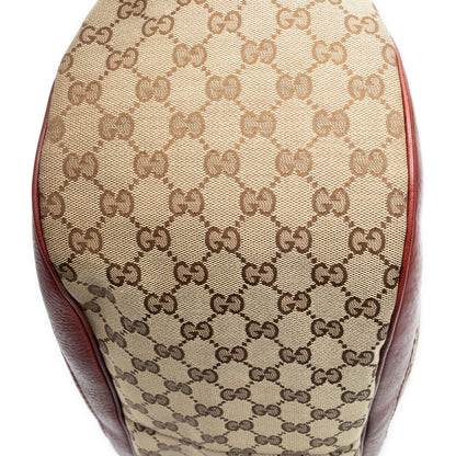 Gucci Charlotte Tote Red Beige GG Canvas — view 7