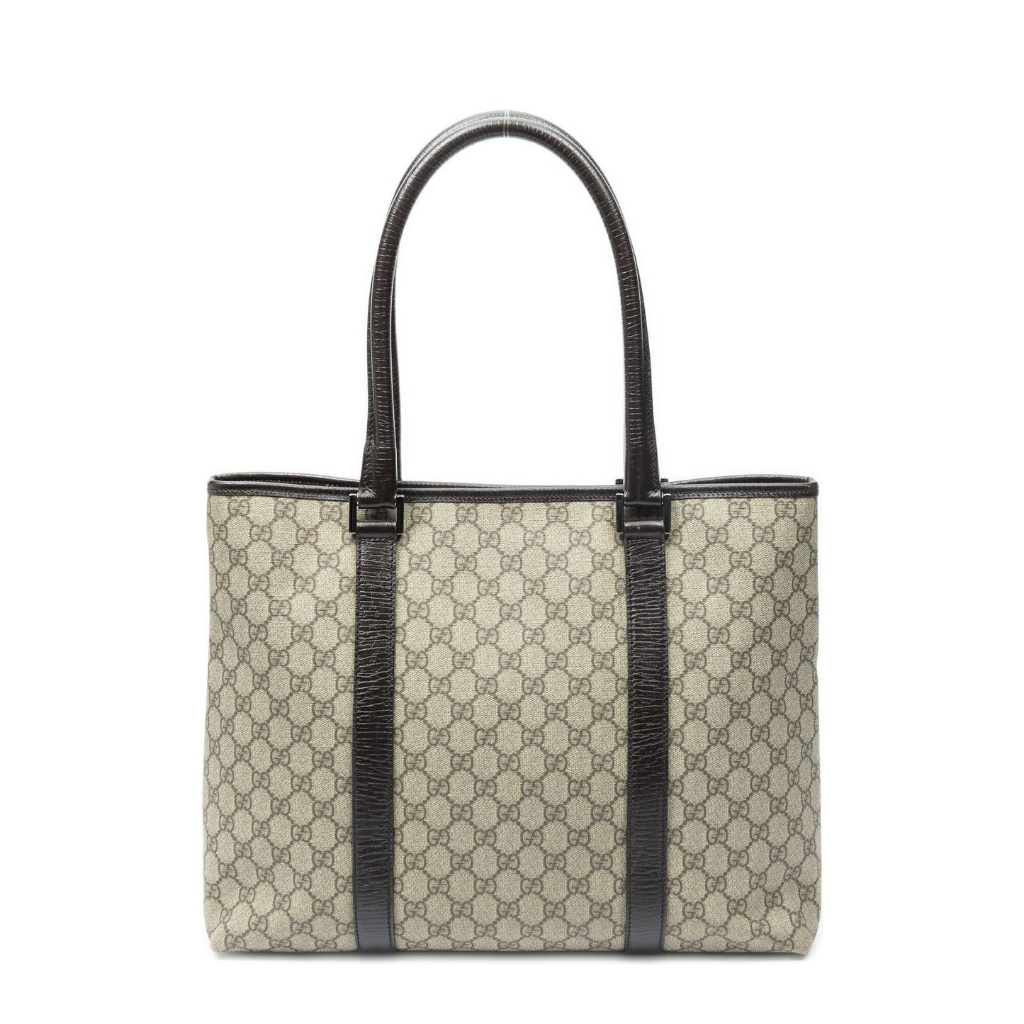 Gucci Large Open Tote Beige Brown GG Canvas — view 5