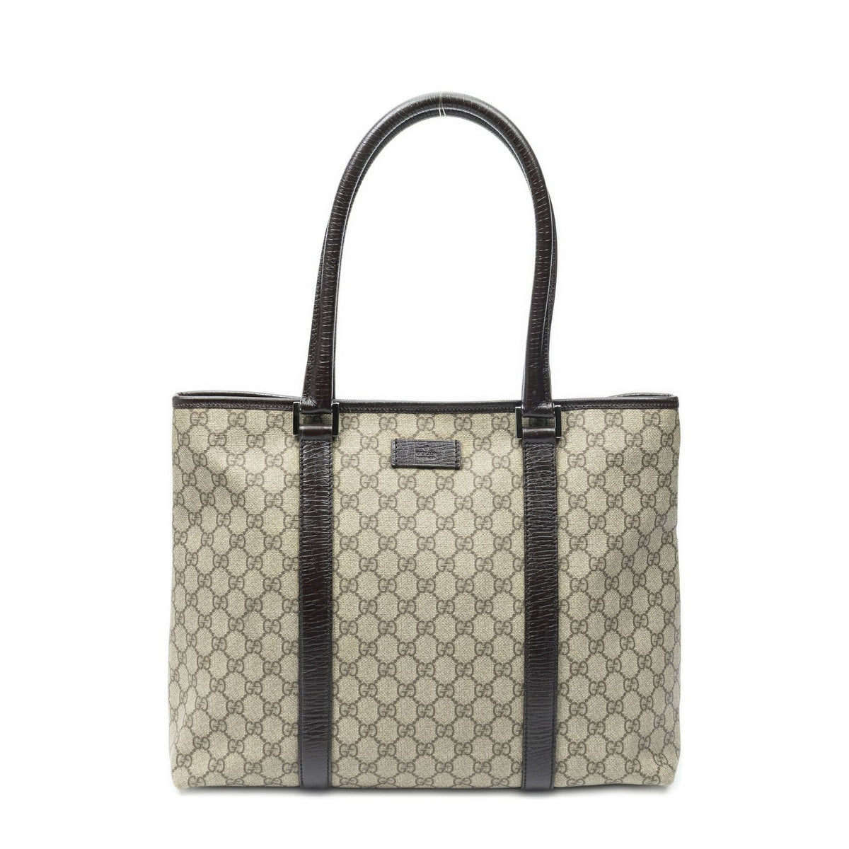 Gucci Large Open Tote Beige Brown GG Canvas