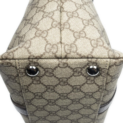 Gucci Large Open Tote Beige Brown GG Canvas — view 7