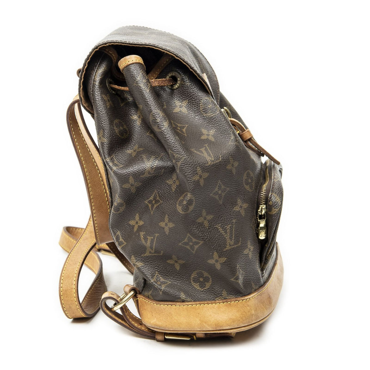Louis Vuitton Montsouris Brown Monogram Canvas Backpack — view 4