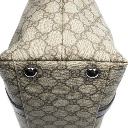 Gucci Large Open Tote Beige Brown GG Canvas — view 8