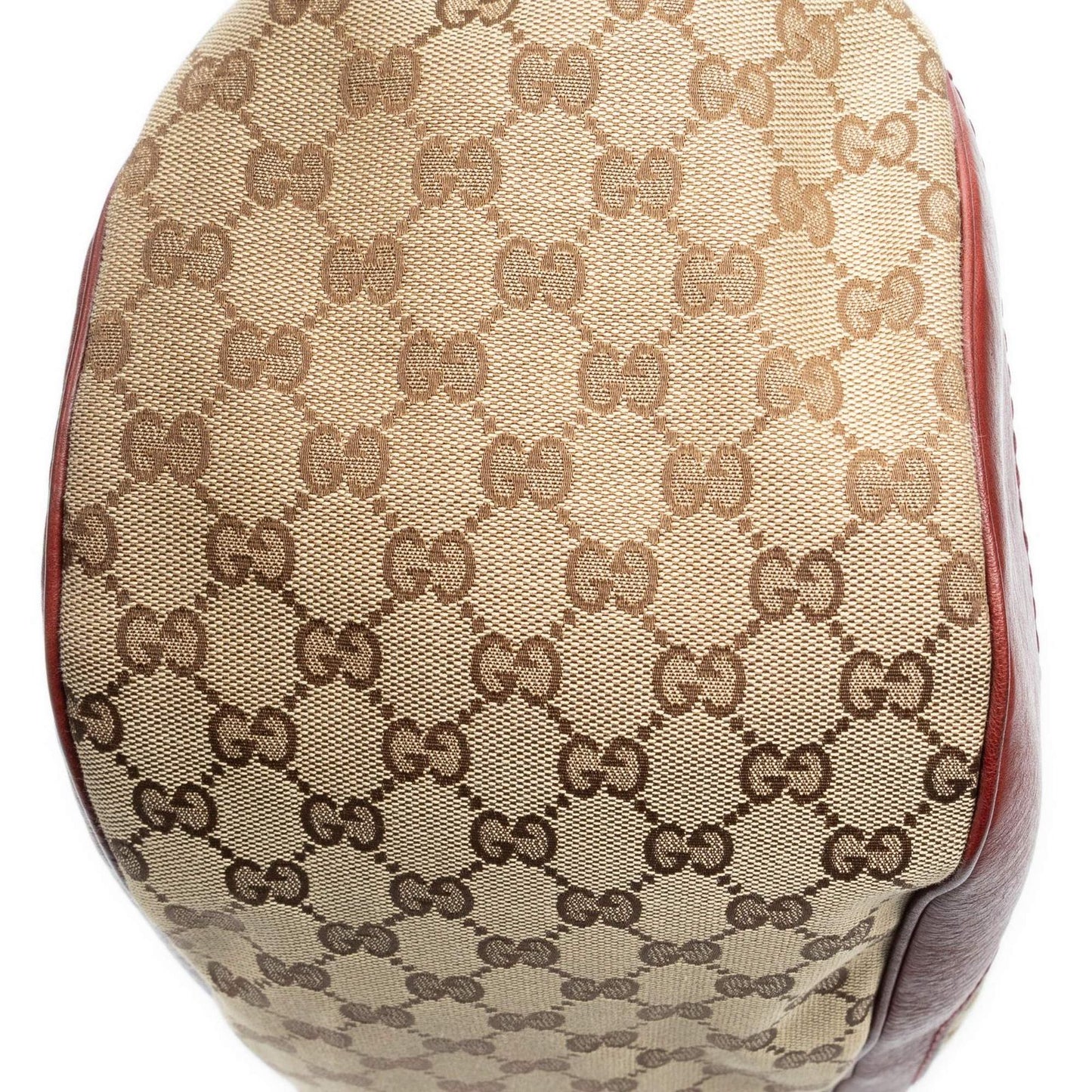 Gucci Charlotte Tote Red Beige GG Canvas — view 8