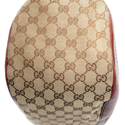 Gucci Charlotte Tote Red Beige GG Canvas — view 8
