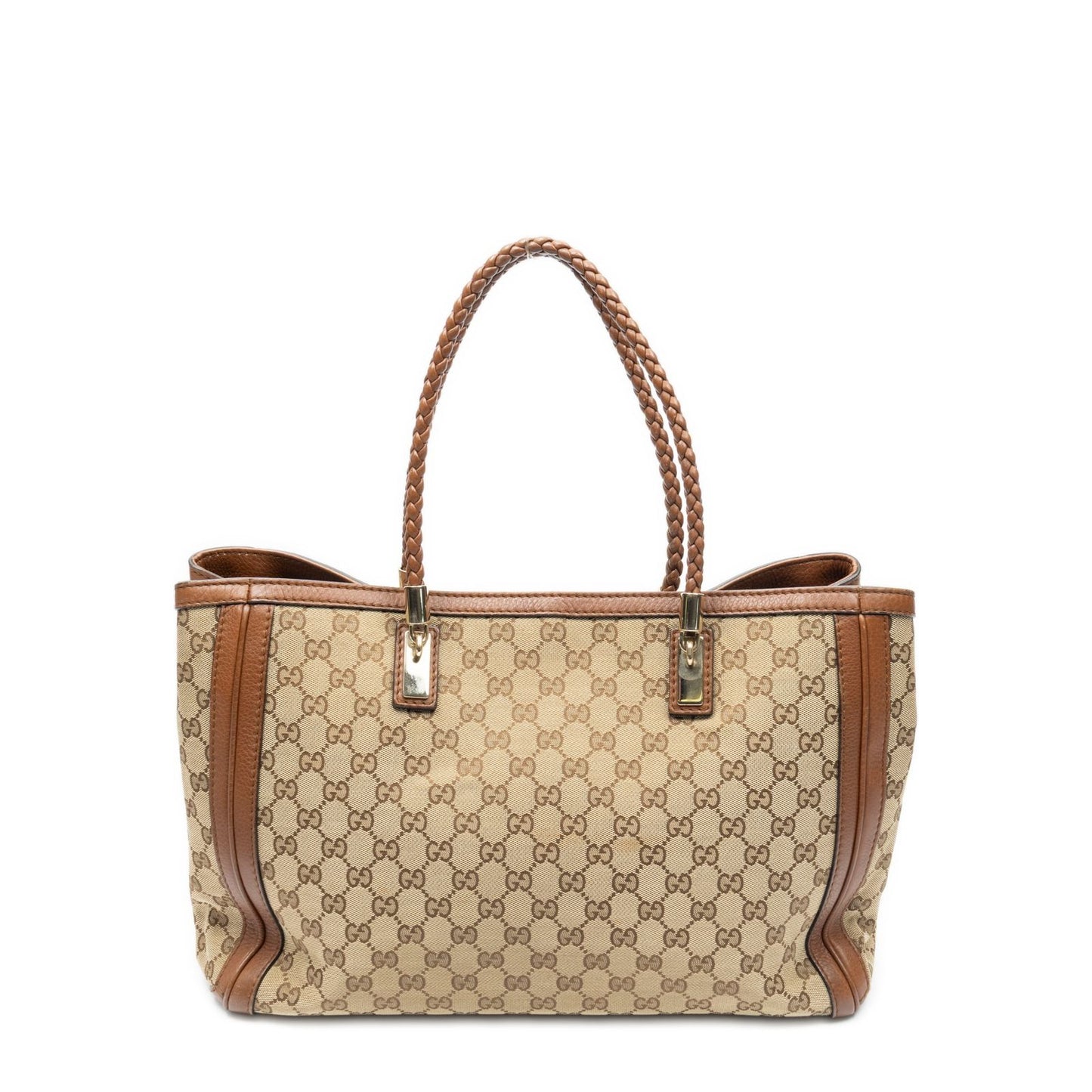 Gucci Falabella Tote Brown Beige GG Canvas — view 5