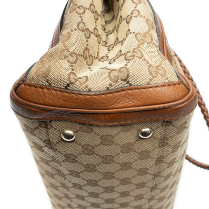 Gucci Falabella Tote Brown Beige GG Canvas — view 8