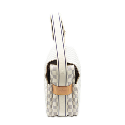 Louis Vuitton Naviglio Ivory Damier Azur Shoulder Bag — view 4