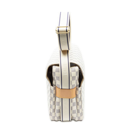 Louis Vuitton Naviglio Ivory Damier Azur Shoulder Bag — view 3