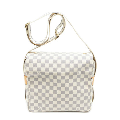Louis Vuitton Naviglio Ivory Damier Azur Shoulder Bag — view 5