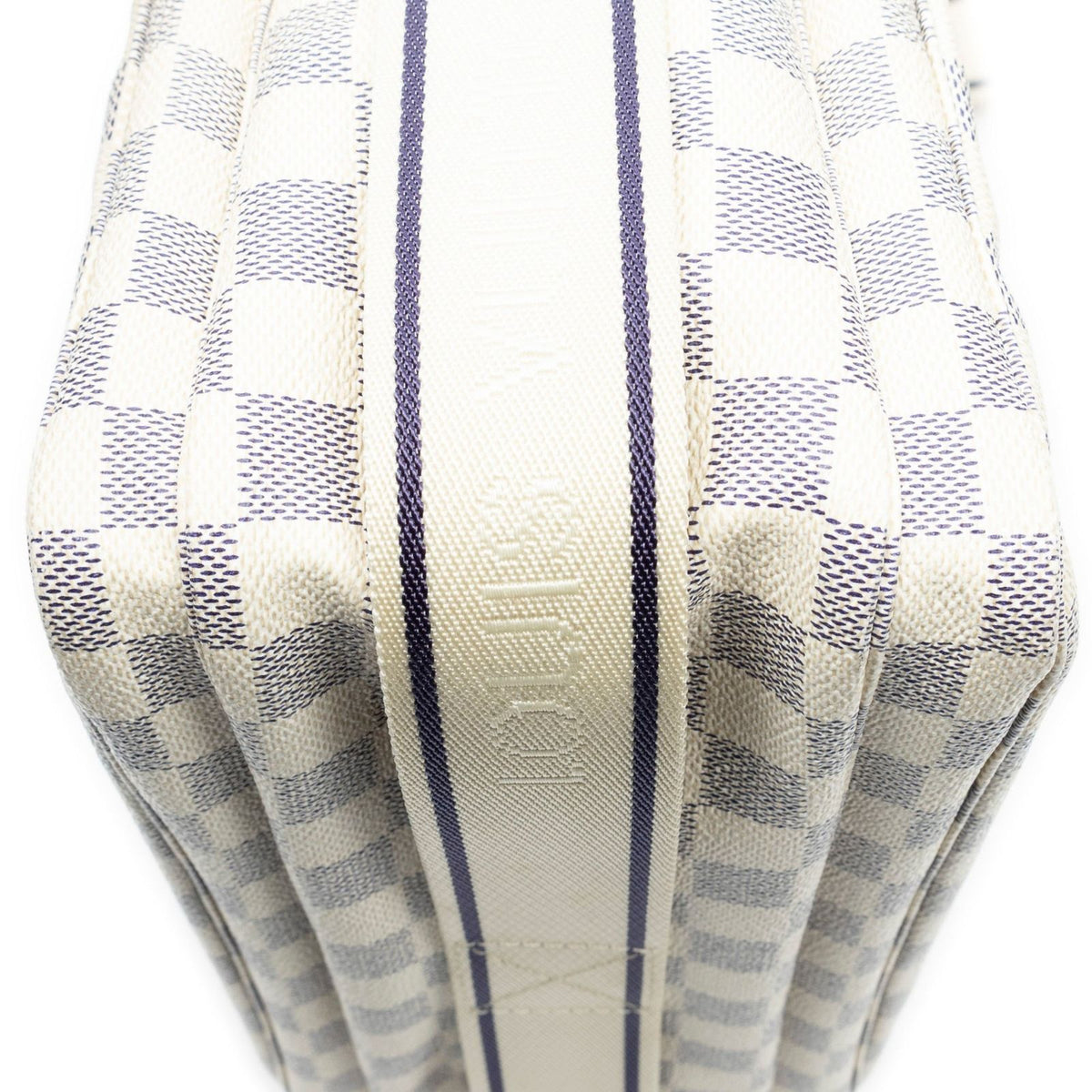 Louis Vuitton Naviglio Ivory Damier Azur Shoulder Bag — view 7